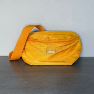 The Foldie Yellow Fanny Pack Crossbody Bag RFID Protection Travel Security